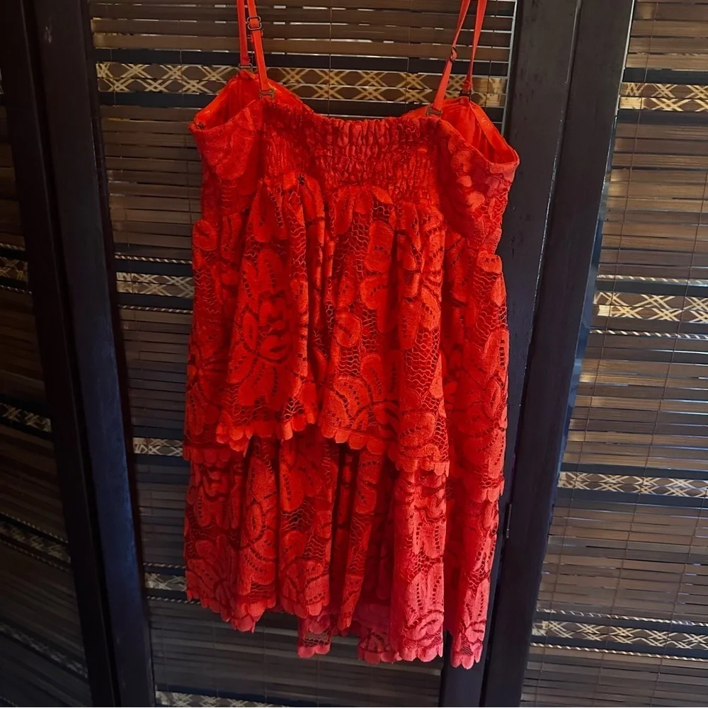 NWT Maeve Red Mini Dress Anthropologie